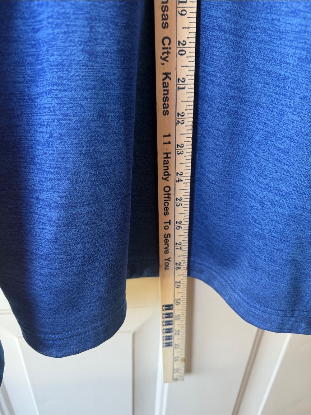 Callaway Heather Royal Blue Quarter-Zip Pullover - Picture 5 of 9